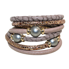Load image into Gallery viewer, Italian Wrap Leather Bracelet With Mother of Pearl - DIDAJ