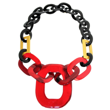 Load image into Gallery viewer, Buffalo Horn Necklace in Dye Lacquer Color - Many Colors Available - DIDAJ