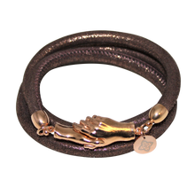 Load image into Gallery viewer, Italian Wrap Leather Bracelet With Magnetic Hands - DIDAJ
