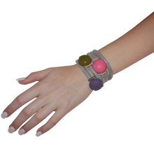 Load image into Gallery viewer, Italian Wrap Leather Bracelet With Exotic Leather Connectors - DIDAJ