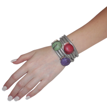 Load image into Gallery viewer, Italian Wrap Leather Bracelet With Exotic Leather Connectors - DIDAJ