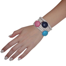 Load image into Gallery viewer, Italian Wrap Leather Bracelet With Exotic Leather Connectors - DIDAJ