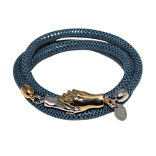 Load image into Gallery viewer, Italian Wrap Leather Bracelet With Magnetic Hands - DIDAJ