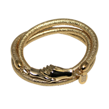 Load image into Gallery viewer, Italian Wrap Leather Bracelet With Magnetic Hands - DIDAJ
