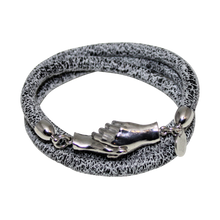 Load image into Gallery viewer, Italian Wrap Leather Bracelet With Magnetic Hands - DIDAJ