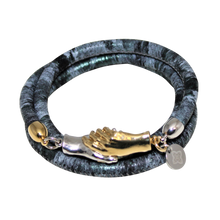 Load image into Gallery viewer, Italian Wrap Leather Bracelet With Magnetic Hands - DIDAJ