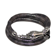Load image into Gallery viewer, Italian Wrap Leather Bracelet With Magnetic Hands - DIDAJ