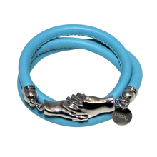 Load image into Gallery viewer, Italian Wrap Leather Bracelet With Magnetic Hands - DIDAJ
