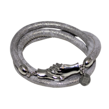Load image into Gallery viewer, Italian Wrap Leather Bracelet With Magnetic Hands - DIDAJ