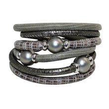 Load image into Gallery viewer, Italian Wrap Leather Bracelet With Mother of Pearl - DIDAJ