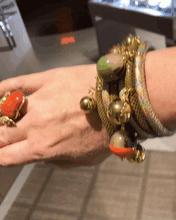 Load image into Gallery viewer, Italian Wrap Leather Bracelet With Lacquer Buffalo Horn Charms - DIDAJ