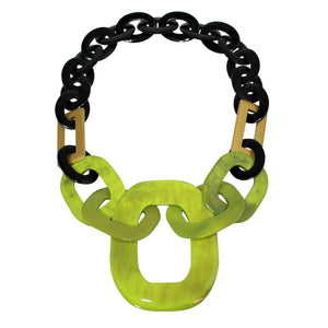 Buffalo Horn Necklace in Dye Lacquer Color - Many Colors Available - DIDAJ