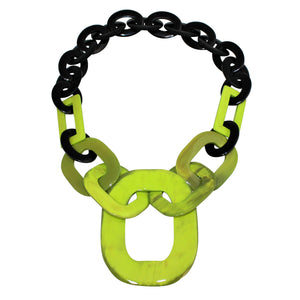 Buffalo Horn Necklace in Dye Lacquer Color - Many Colors Available - DIDAJ