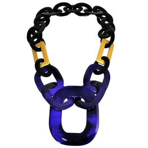 Buffalo Horn Necklace in Dye Lacquer Color - Many Colors Available - DIDAJ