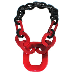 Buffalo Horn Necklace in Dye Lacquer Color - Many Colors Available - DIDAJ