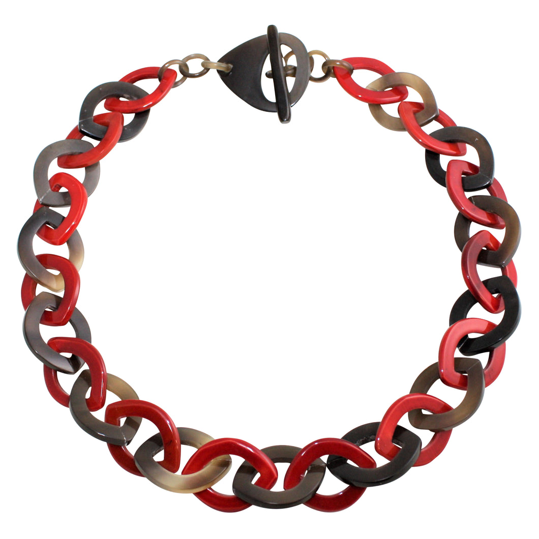 Horn Necklace in Dye Lacquer Color - DIDAJ
