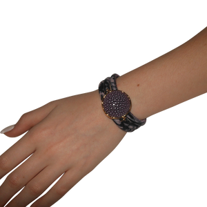 Italian Wrap Leather Bracelet With Stingray Connector - DIDAJ