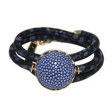 Load image into Gallery viewer, Italian Wrap Leather Bracelet With Stingray Connector - DIDAJ