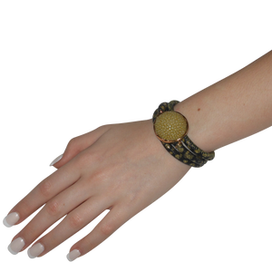 Italian Wrap Leather Bracelet With Stingray Connector - DIDAJ