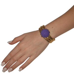 Italian Wrap Leather Bracelet With Stingray Connector - DIDAJ