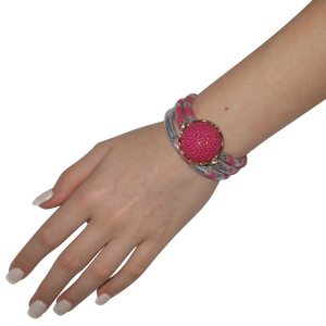 Italian Wrap Leather Bracelet With Stingray Connector - DIDAJ