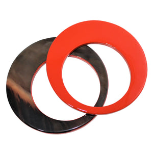 3 Shapes Buffalo Horn Bracelet In Lacquer Color - DIDAJ