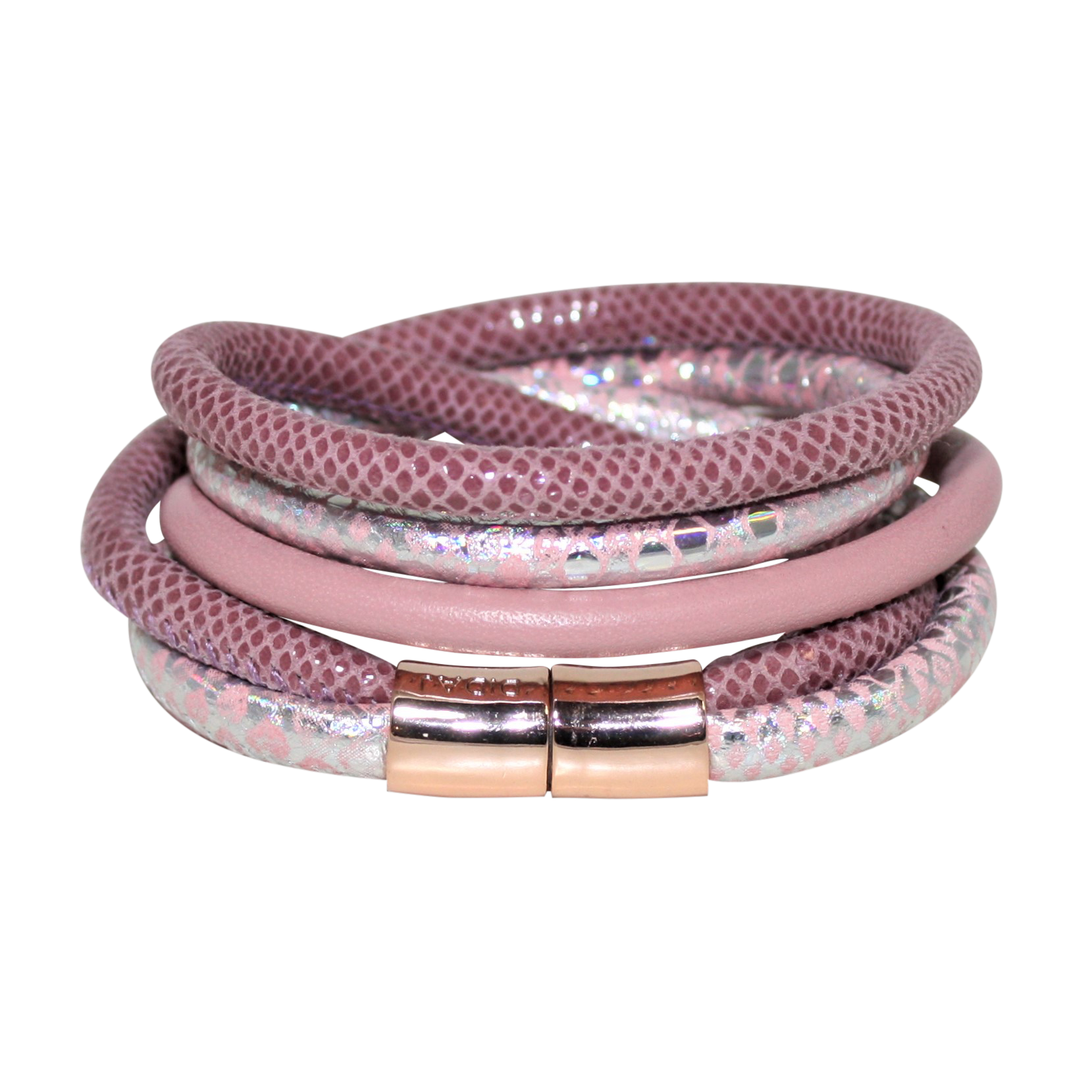 ZIVOM Rope Crafted Braided Black Leather Magnetic Clasp Wrist Band Bracelet