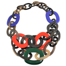 Load image into Gallery viewer, Natural Lacquered Buffalo Horn Necklace - Many Colors Available - DIDAJ