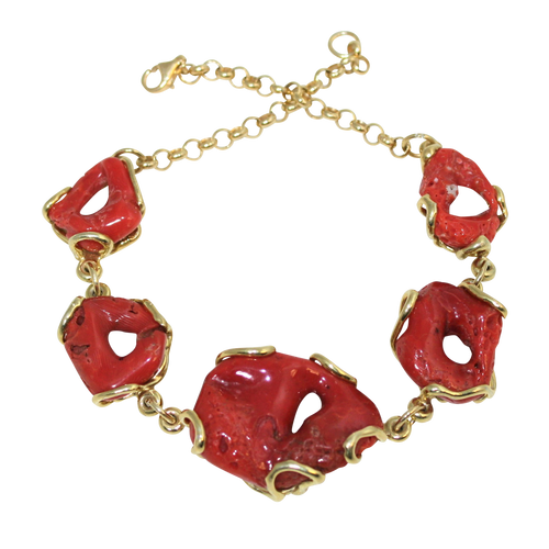 Italian Branch Coral Link Bracelet - DIDAJ