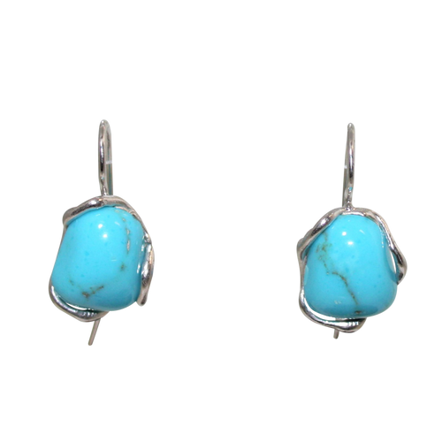 Italian Stylish Turquoise Earrings - DIDAJ