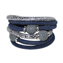 Load image into Gallery viewer, Italian Wrap Leather Bracelet With Stingray Beads - DIDAJ