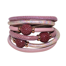Load image into Gallery viewer, Italian Wrap Leather Bracelet With Stingray Beads - DIDAJ