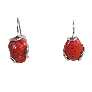 Italian Coral Earrings