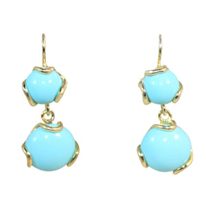 Italian Turquoise Earrings