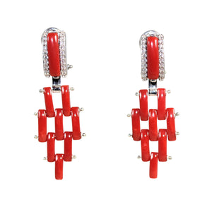 Italian Coral Earrings