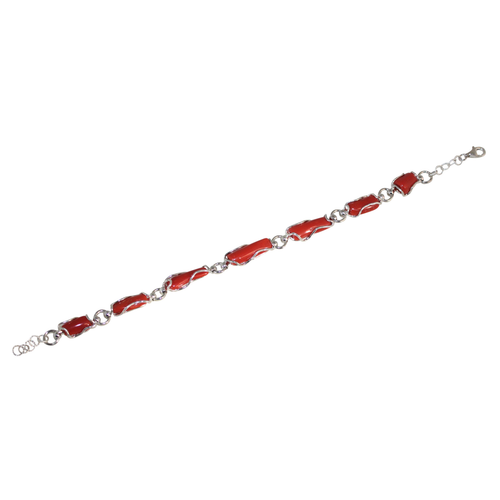 Italian Branch Coral Link Bracelet