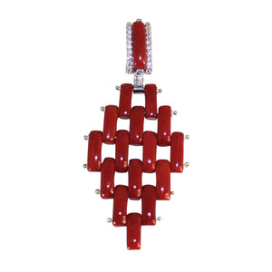 Italian Coral Link Pendant