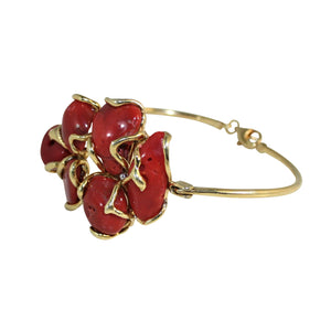 Italian Bangle Coral Bracelet