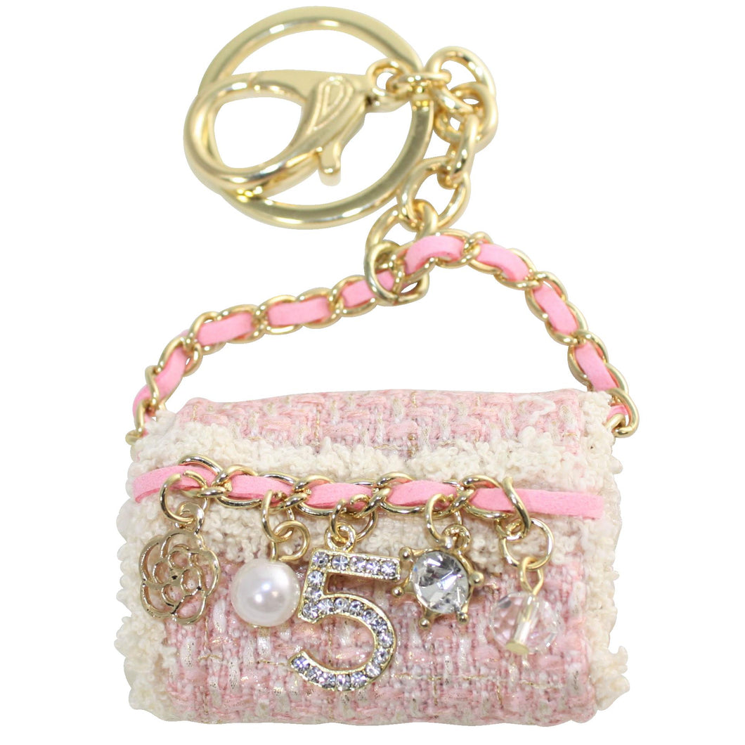 Handbag Charm or Keychain with Set of Mini Charms - DIDAJ