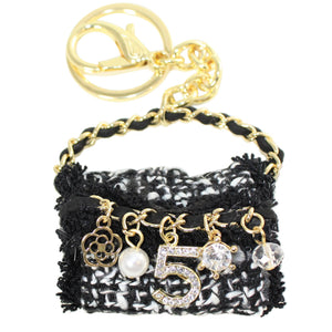 Handbag Charm or Keychain with Set of Mini Charms - DIDAJ