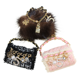 Handbag Charm or Keychain with Set of Mini Charms - DIDAJ
