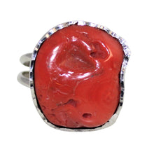 Load image into Gallery viewer, Italian Coral Cocktail Ring - DIDAJ