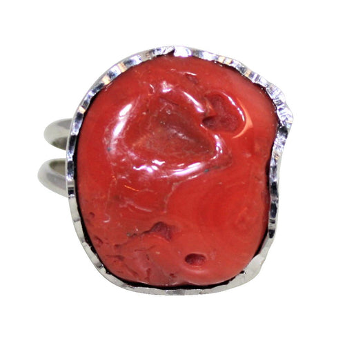 Italian Coral Cocktail Ring - DIDAJ