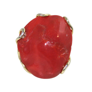 Italian Coral Cocktail Ring - DIDAJ