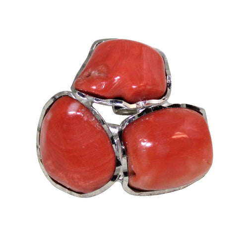 Italian Coral Cocktail Ring - DIDAJ