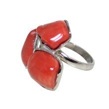 Load image into Gallery viewer, Italian Coral Cocktail Ring - DIDAJ