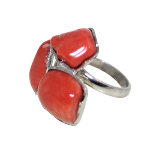 Italian Coral Cocktail Ring - DIDAJ