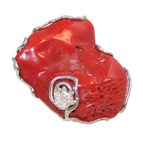 Italian Coral Statement Ring - DIDAJ