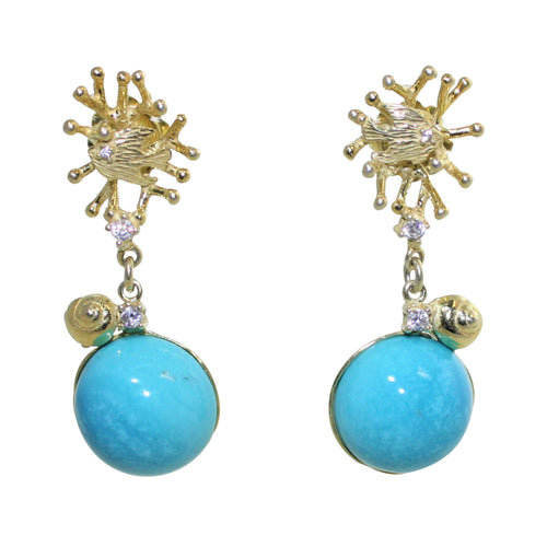 Italian Turquoise Earrings - DIDAJ