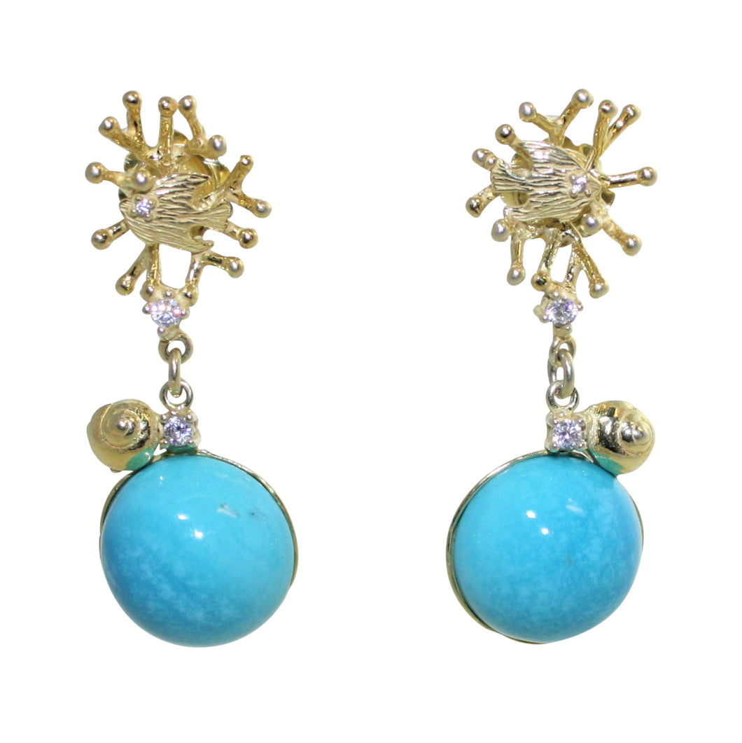 Italian Turquoise Earrings - DIDAJ